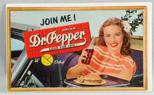 1940S SMALL DR. PEPPER POSTER.                    