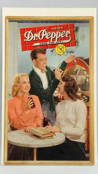 1940S DR. PEPPER SMALL POSTER.                    