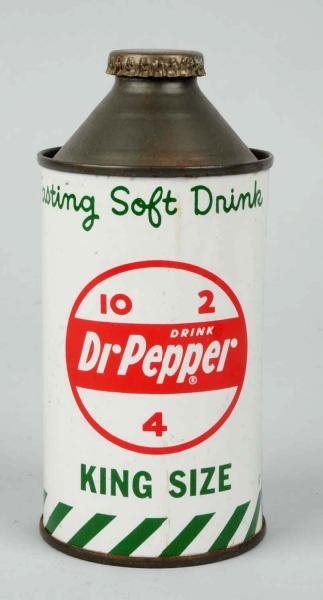 RARE UNOPENED DR. PEPPER 12OZ. CONE TOP CAN.      