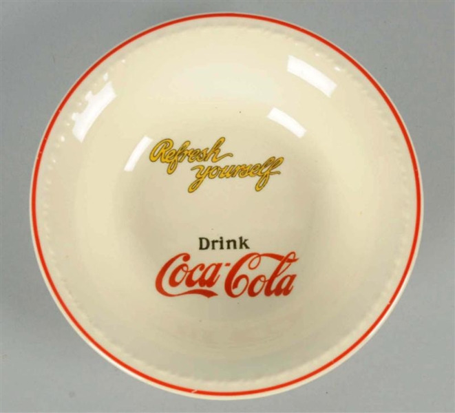 1940S COCA-COLA CHINA SANDWICH PLATE.             