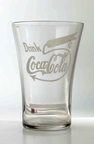 EARLY COCA-COLA LARGE 5CENTS FLARE GLASS.         