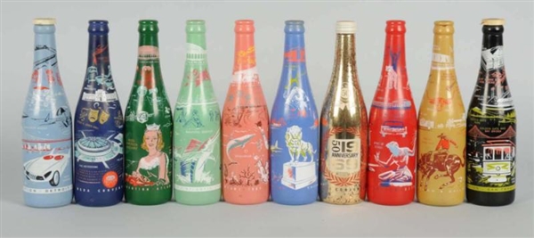 LOT OF 10: 1960S NSDA ACL BOTTLES.                
