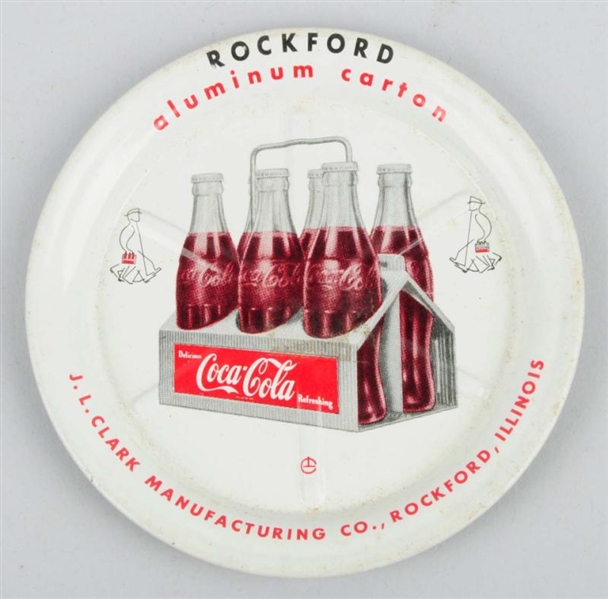 1950S COCA-COLA COASTER WITH 6-PACK CARRIER.      