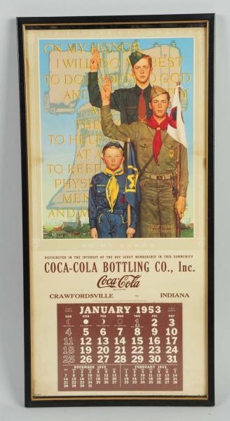 1953 COCA-COLA BOY SCOUT CALENDAR.                