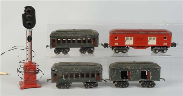 LOT OF 4: ASSORTED PASSENGER CARS & NO.99 CONTROL 