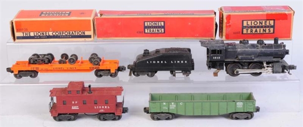 LIONEL NO.1615 PARTIAL SET.                       