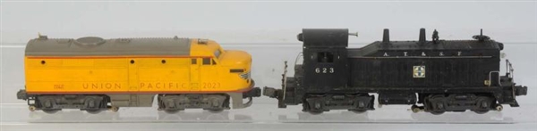 LIONEL 623 SANTA FE DIESEL SWITCHER & 2023 UPA.   