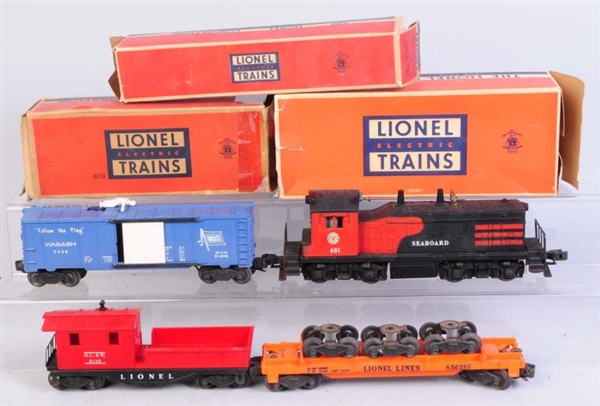 LIONEL NO.601 SEABORD & ASSORTED FREIGHTS.        