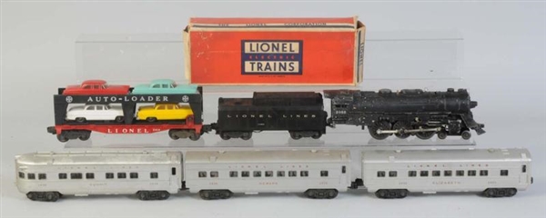 LIONEL NO.2055 L&T & 3 PASSENGER CARS , &6414     