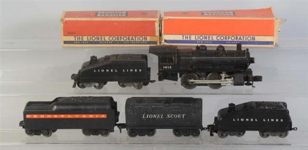 LIONEL NO.1615 L&T & ASSORTED OTHER TENDERS.      