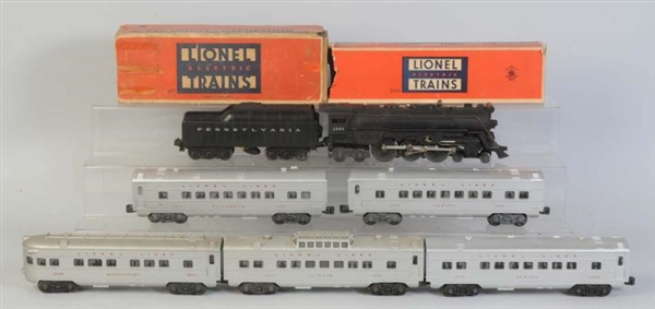 LIONEL NO.2065 L&T WITH RED LETTER PASSENGER CARS 