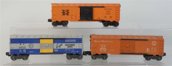 LOT OF 3: NO.6464 BOX CARS.                       