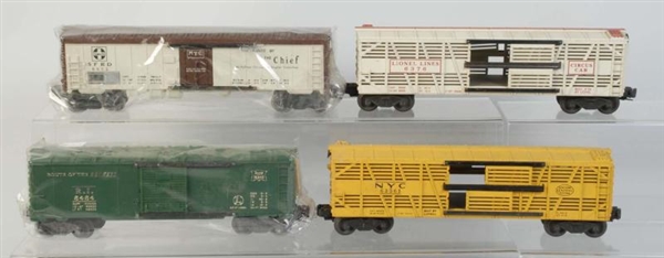 LIONEL POST WAR BOX CARS.                         