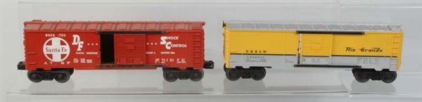 LIONEL NO.6464-700 & 6464-650 BOX CARS.           