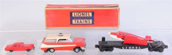 LIONEL NO.68 INSPECTION CAR, AIRPLANE CAR PLUS.   