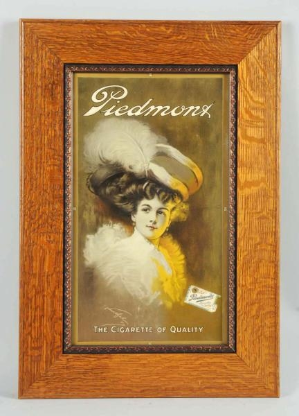 PHOTO OF GIRL ADVERTISING PIEDMONT CIGARETTES.    