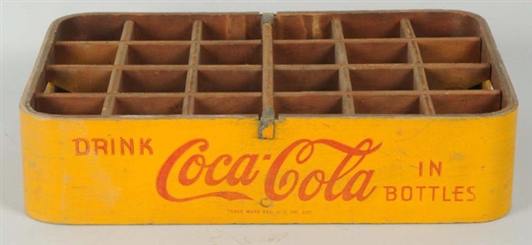 1940S-1950S COCA-COLA 24 BOTTLE PLYWOOD CRATE.    