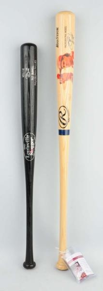 LOT OF 2: PHILLIES STORE BOUGHT BATS.             