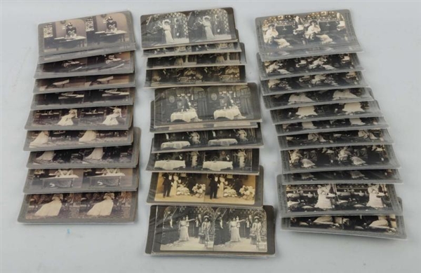LOT OF 5: HUMOROUS STEREOVIEW SETS.               