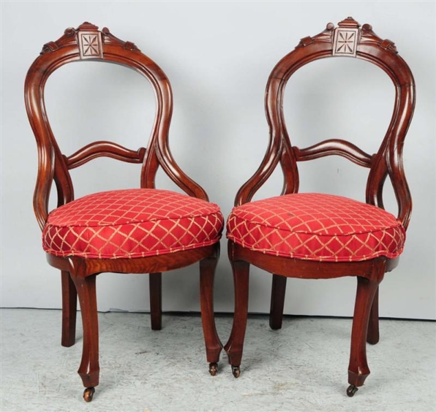 LOT OF 2: CHAIRS.                                 