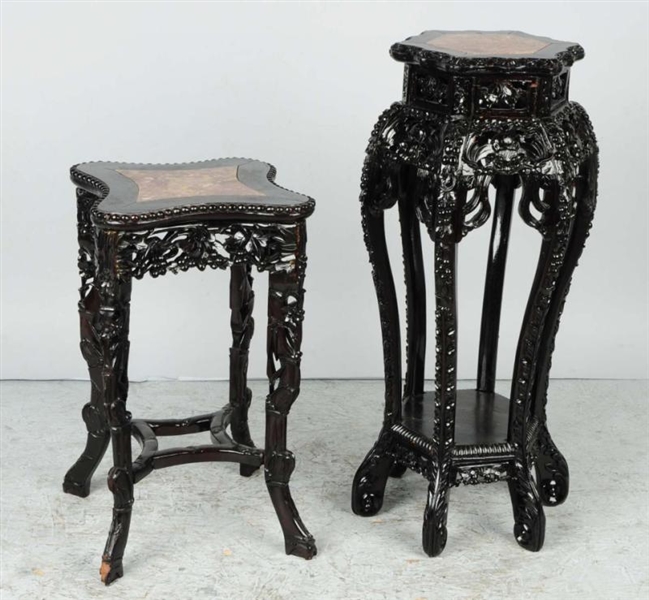 LOT OF 2: ASIAN STYLE STANDS.                     