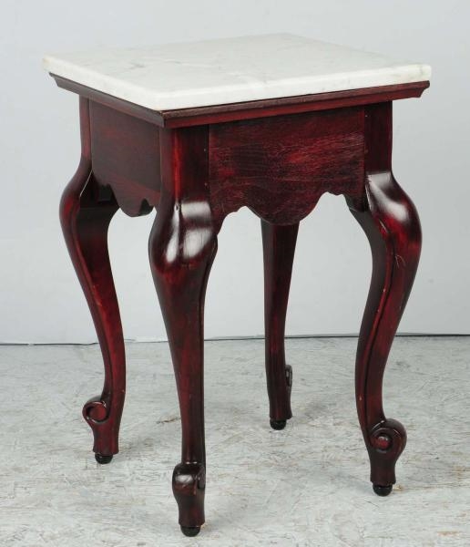 SMALL MARBLE-TOP TABLE.                           