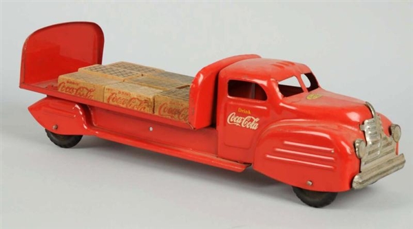 1950S COCA-COLA RED LINCOLN TRUCK.                