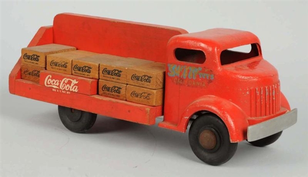 1940S COCA-COLA SMITTY CAST METAL TRUCK.          