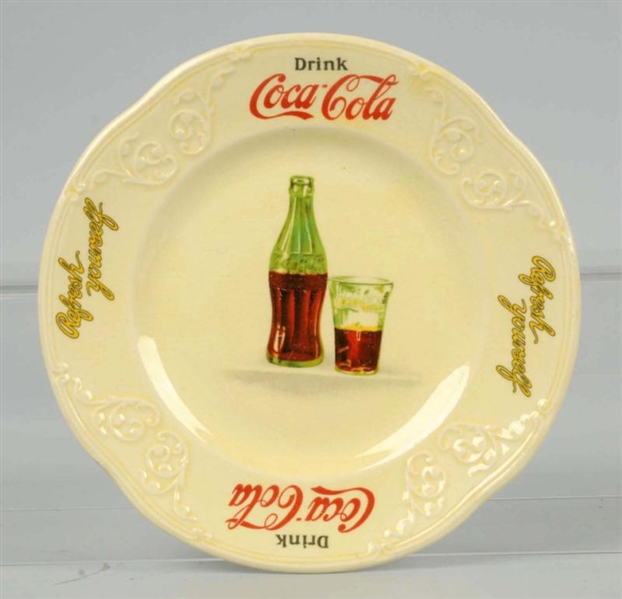 1930S COCA-COLA KNOWLES CHINA SANDWICH PLATE.     