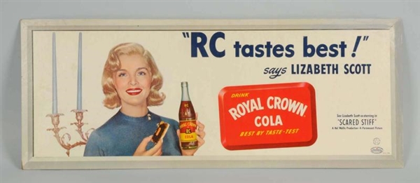 LOT OF 2: RC COLA CARDBOARD SIGNS.                