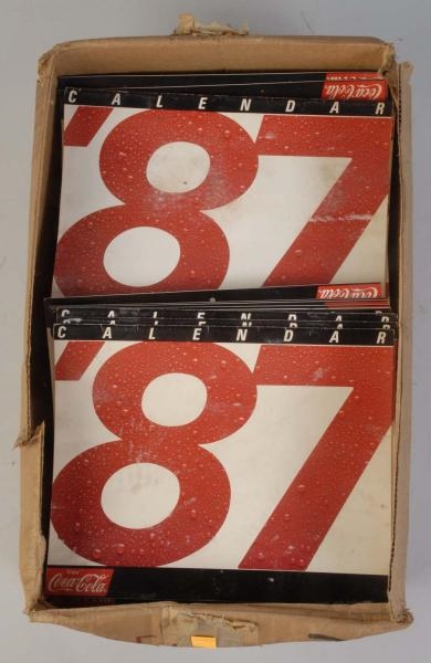 LARGE GROUP OF 1987 COCA-COLA CALENDARS.          