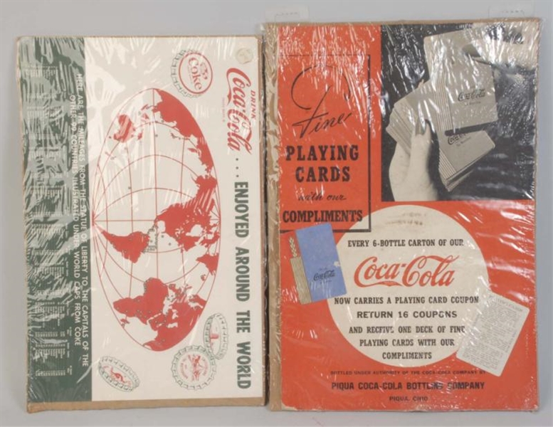 LOT OF 2: COCA-COLA ADVERTISING SIGNS.            