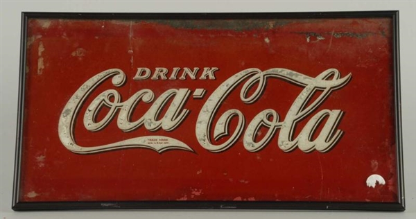 COCA-COLA1938 REVERSE ON GLASS.                   