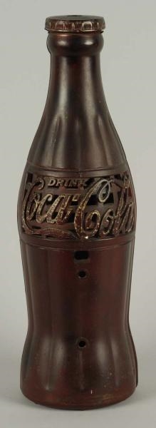 1930S COCA-COLA BOTTLE RADIO OUTER CASE.          