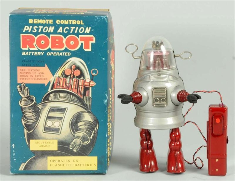 BATTERY OPERATED PISTON ACTION ROBOT              