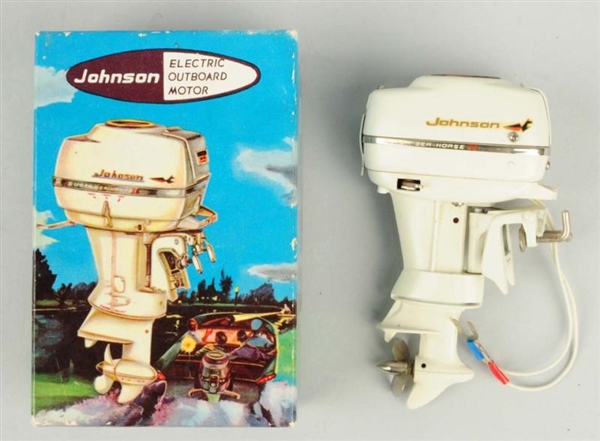BATTERY OPERATED JOHNSON SEAHORSE OUTBOARD MOTOR. 