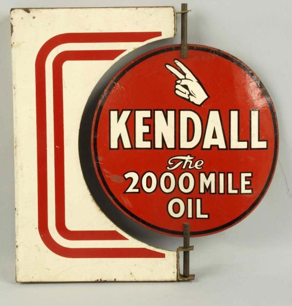 HARD TO FIND KENDALL MOTOR OIL SPINNER SIGN.      