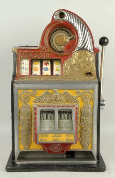 WATLING 25¢ COIN FRONT ROLL A TOP SLOT MACHINE.   