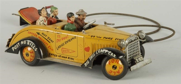ARNOLD TIN CABLE TOY JALOPY.                      