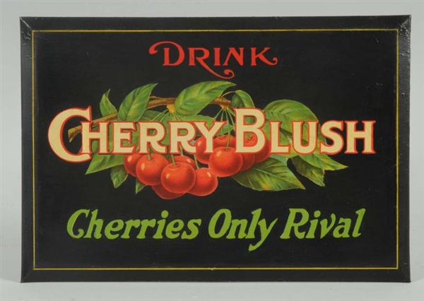 1920S-30S CHERRY BLUSH TIN OVER CARDBOARD.        