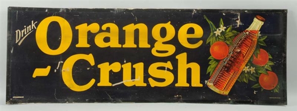 RARE 1920S ORANGE CRUSH CARDBOARD SIGN.           
