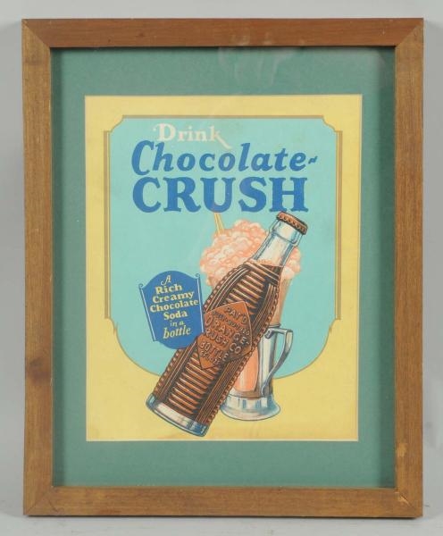 RARE 1920S-30S CHOCOLATE CRUSH CARDBOARD.         