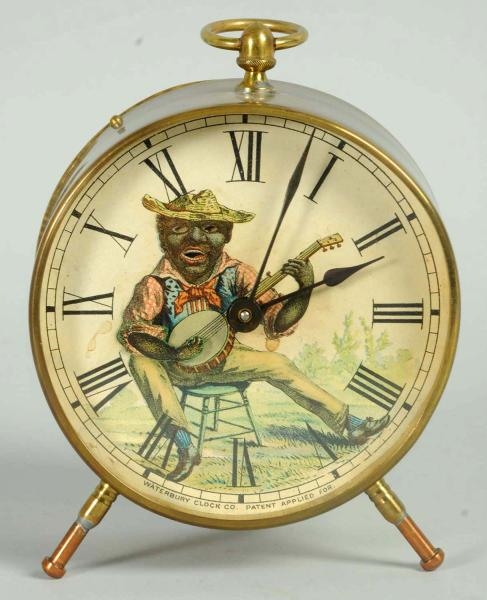 AFRICAN AMERICAN THEMED TABLE CLOCK.              