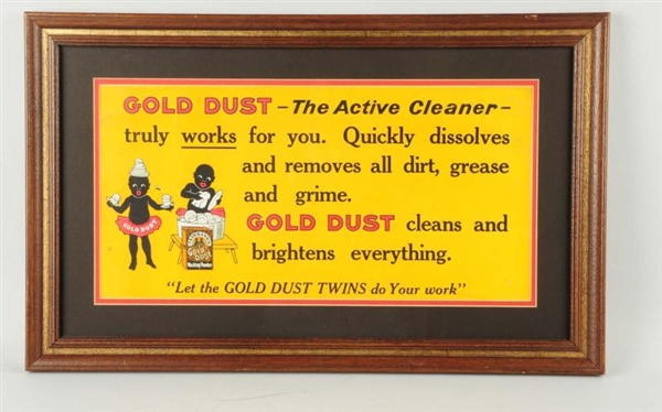 GOLD DUST ADVERTISING SIGN.                       