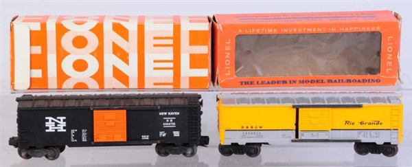 LIONEL NO.6464-725 NEW HAVEN BOX CAR.             