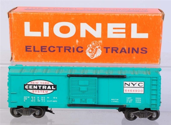 LIONEL NO.6464-900 NEW YORK CENTRAL BOX CAR.      