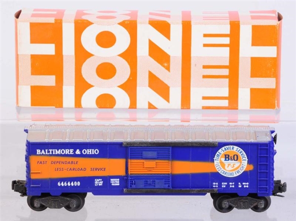 LIONEL NO.6464-400 B&O BOX CAR.                   