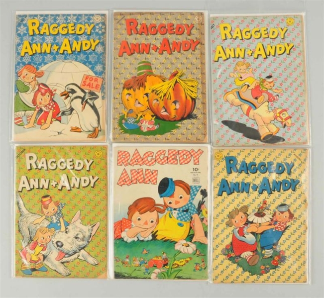 LOT OF 6: ISSUES OF RAGGEDY ANN COMICS.           