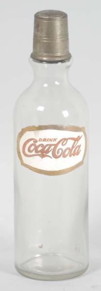 EARLY FIRED ENAMEL LABEL COCA-COLA SYRUP BOTTLE.  
