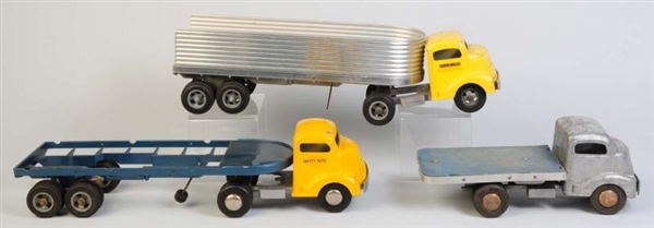 LOT OF 3: SMITH-MILLER CAB OVER TRUCKS & TRAILERS 